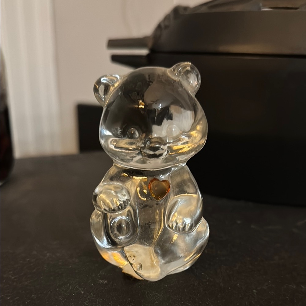 Fenton  birthstone Bear Figurine